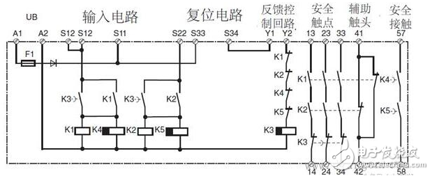 安全繼電器工作原理、接線圖、使用方法